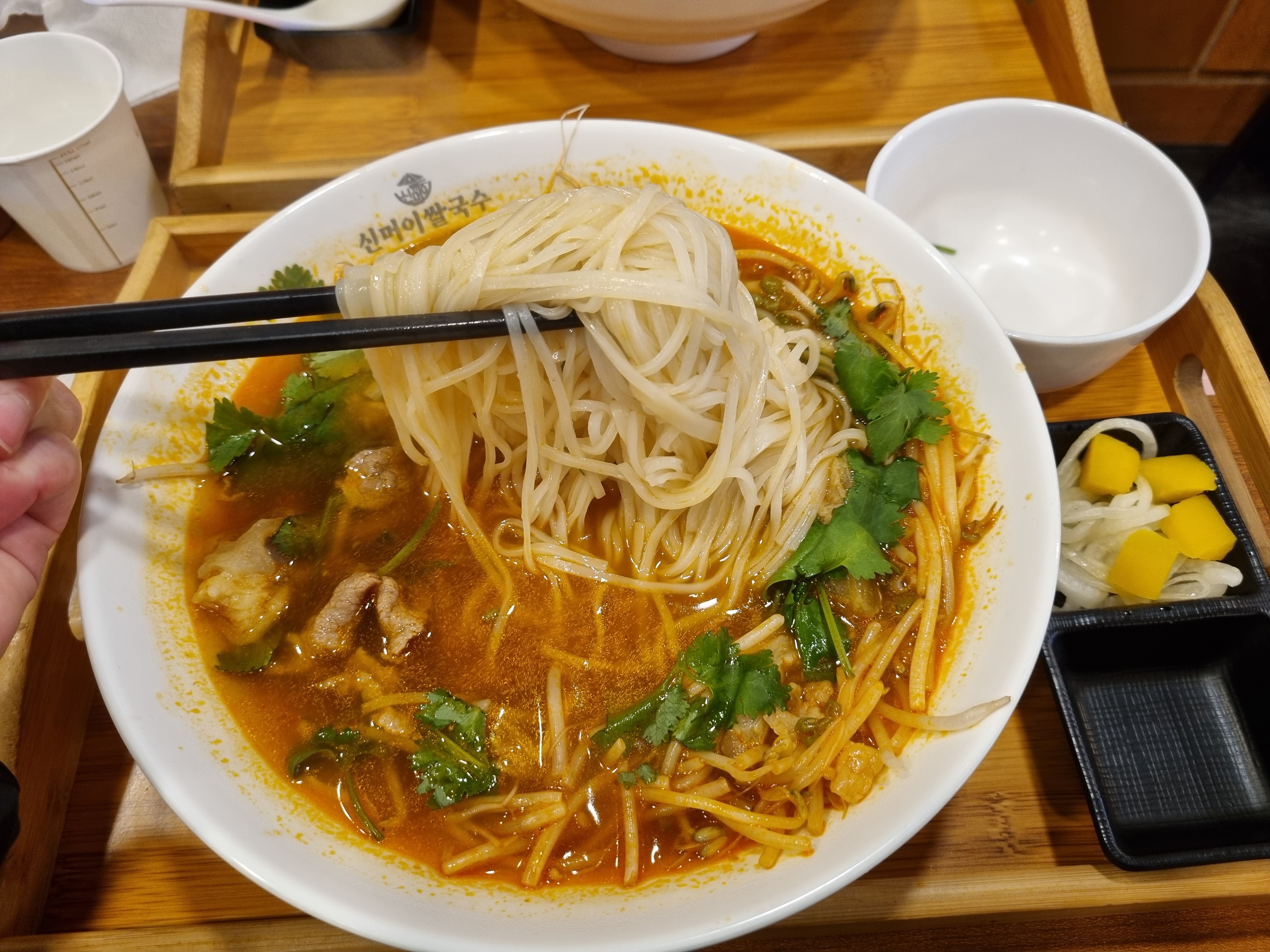 매운 모둠 소고기 쌀국수