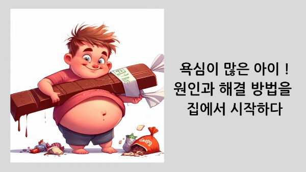  욕심이 많은 아이 / 원인과 해결 방법을 집에서 시작하다