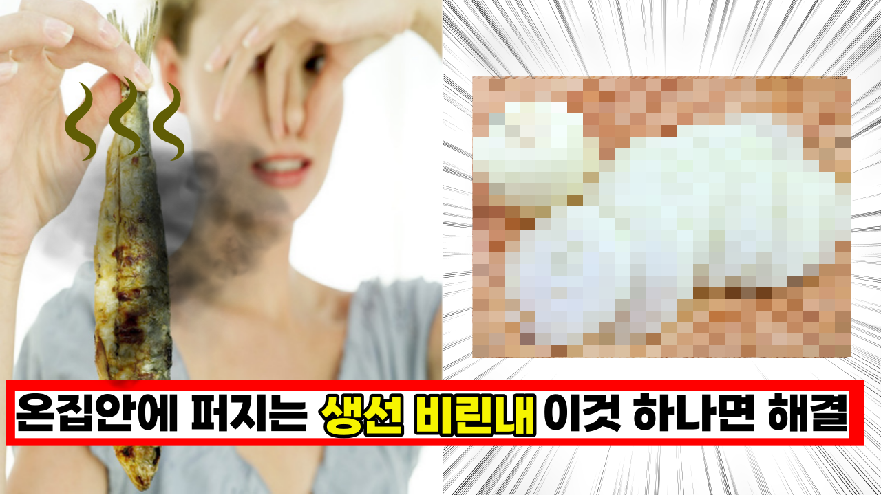  생선 구울때 '이걸' 쓰면  온집안에 풍기는 비린내가 싹 사라집니다.