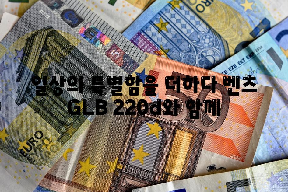 일상의 특별함을 더하다 벤츠 GLB 220d와 함께