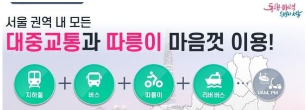 대중교통 무제한 정기 이용권 서울