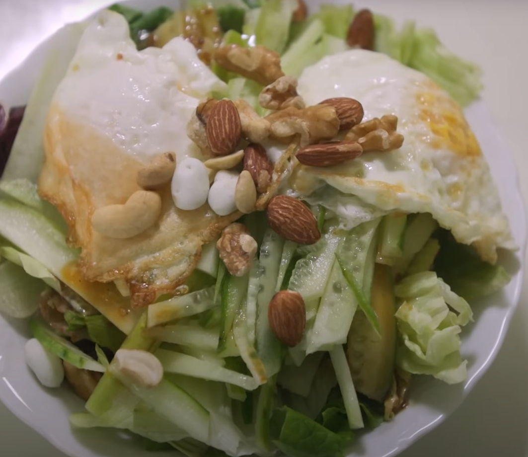 야채와 견과류