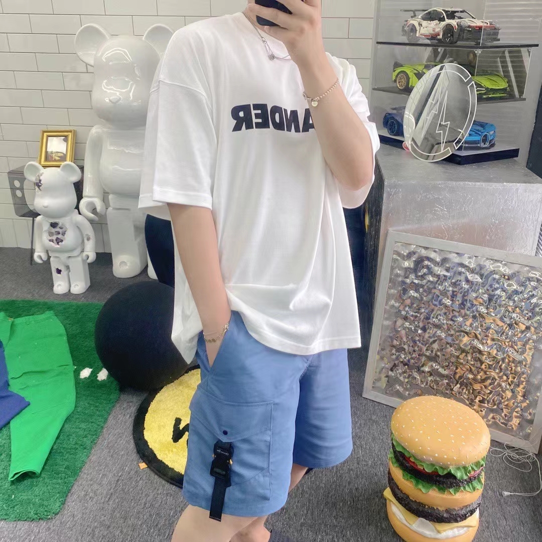  [DIOR] 디올 CD 버클 카고 쇼츠 블루 193C151A4451