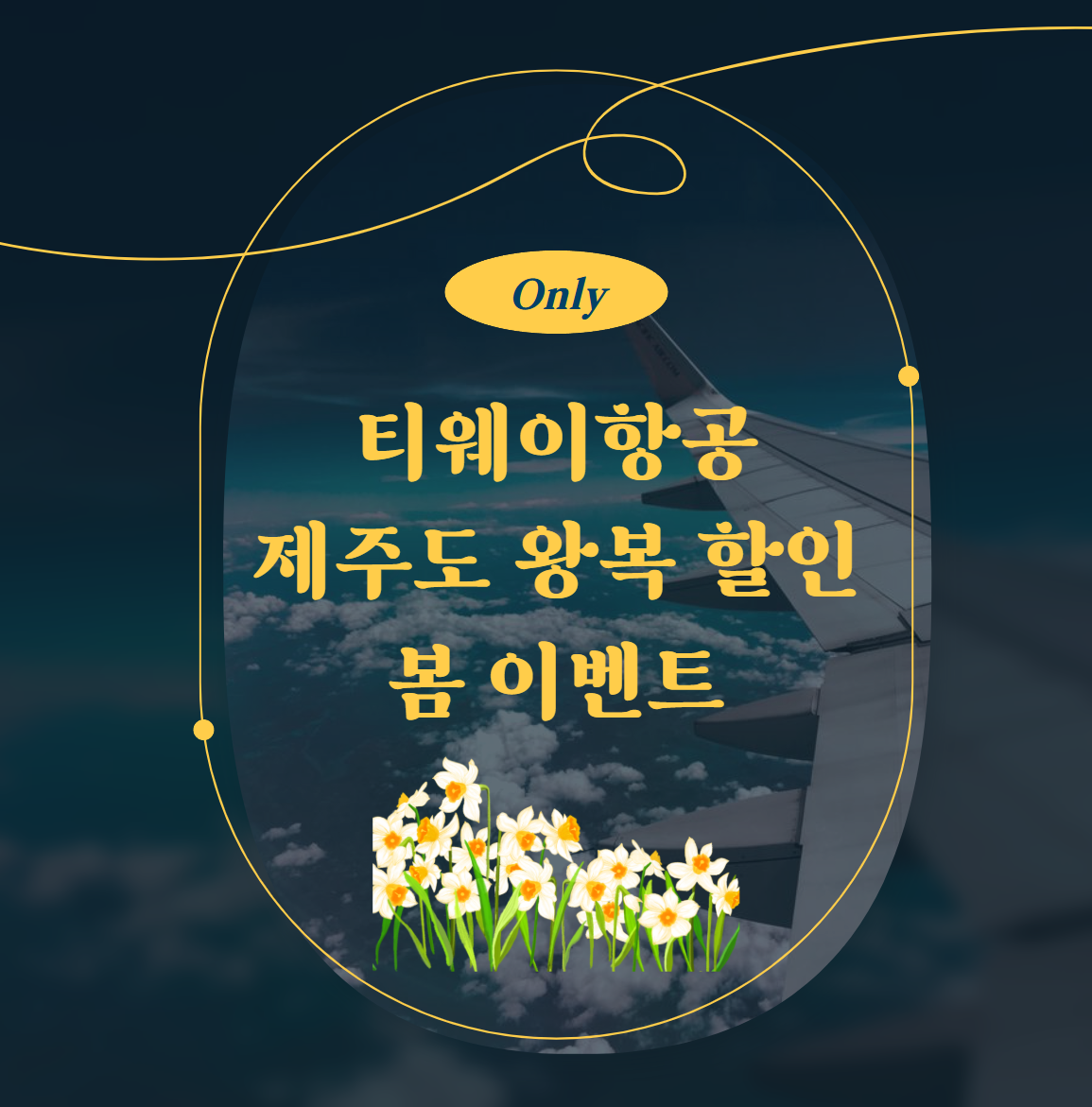 티웨이 항공 제주도 봄 이벤트