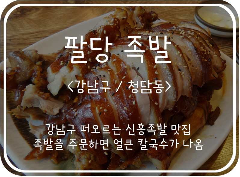  [강남구/논현동] 강남구청 근처 족발 맛집, 팔당 족발