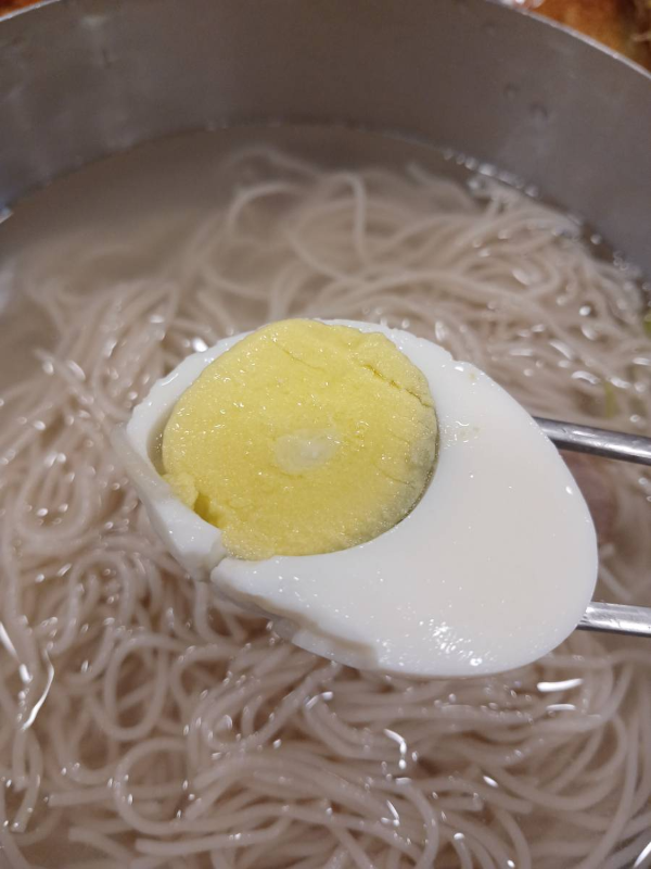 평양면옥 평양냉면 계란