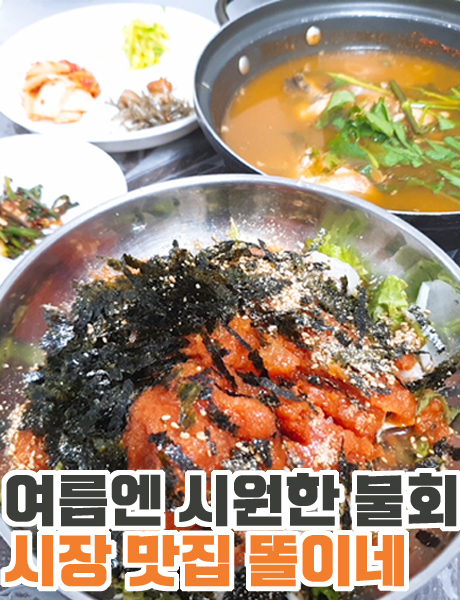  여름엔 물회만한게 없지 똘이네회식당