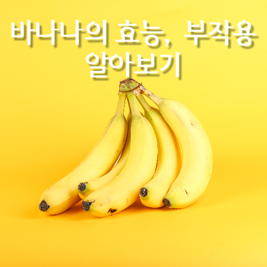 바나나의 효능과 부작용