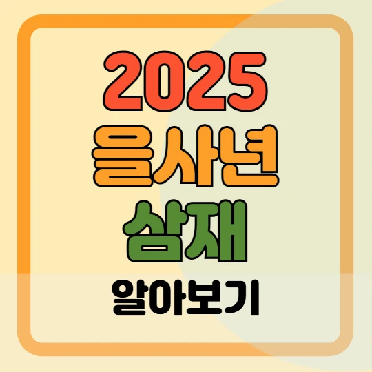 2025 을사년 삼재 해당 띠, 대처 방법 알아보기