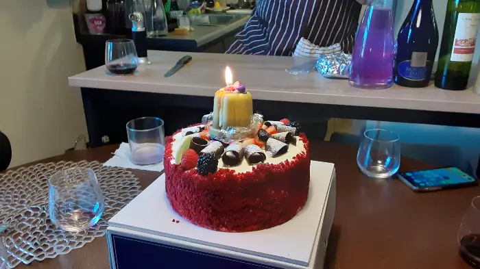 디저트 과일 생크림 케익