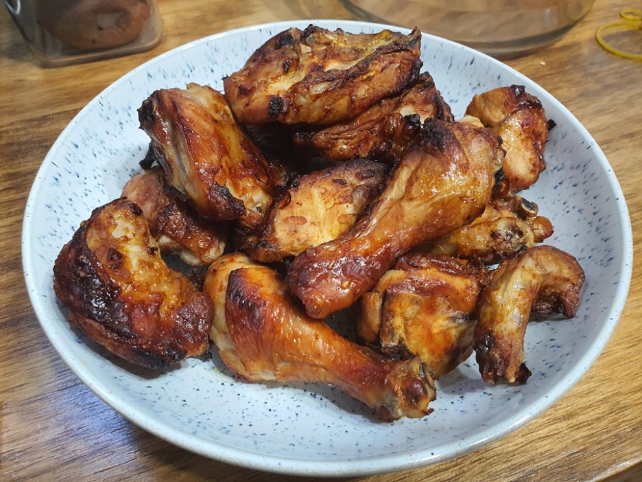  에어프라이어 치킨. 구어조은닭 후기.