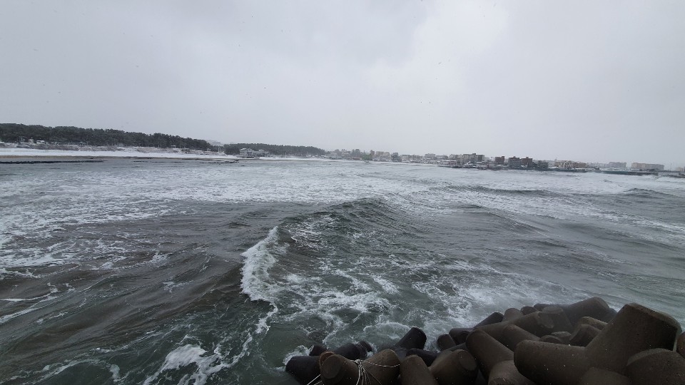  제주도 폭설 결항 겨울 아름다운 풍경의 아웃도어본부 여행기