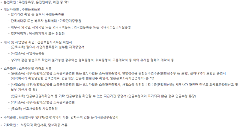  청년전용 보증부 월세대출 자격조건 정리