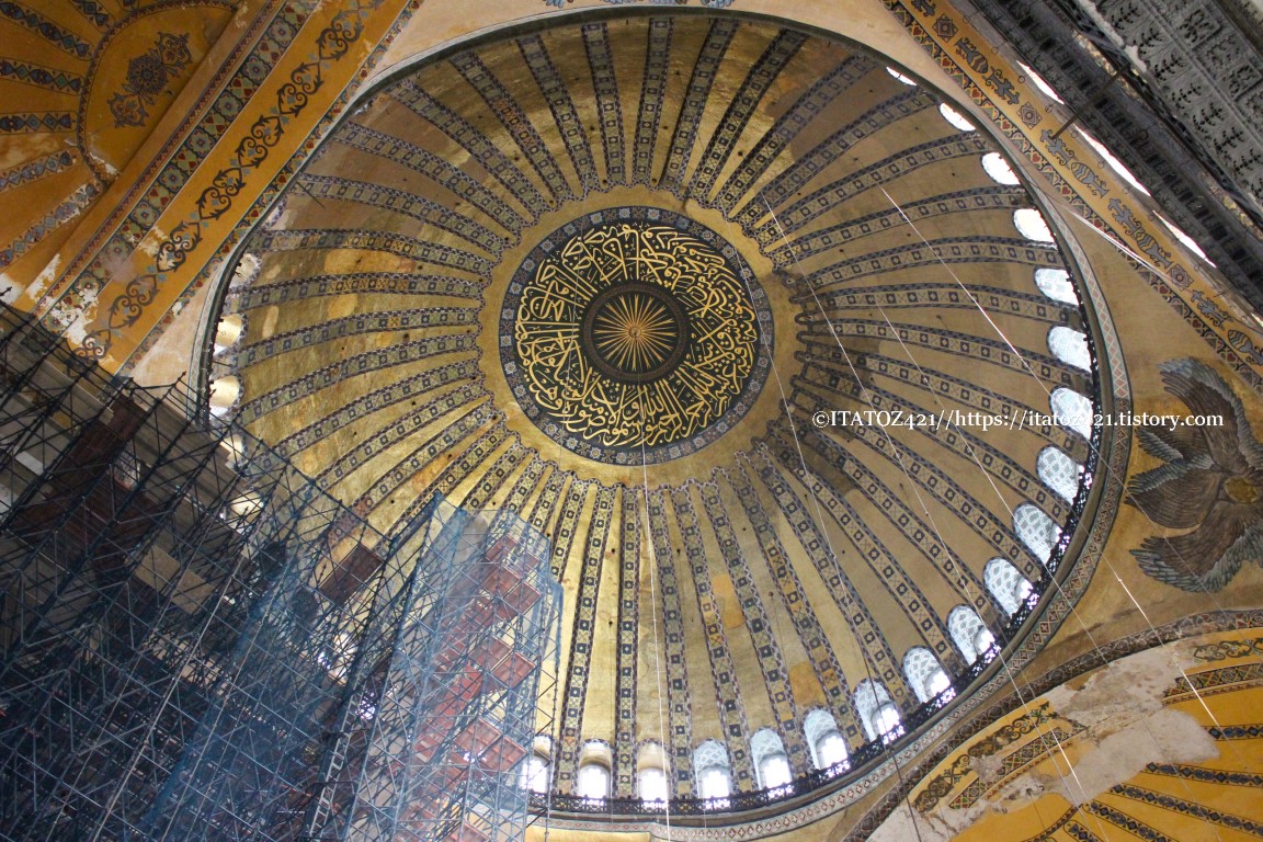 튀르키예 아야 소피아 모스크 돔