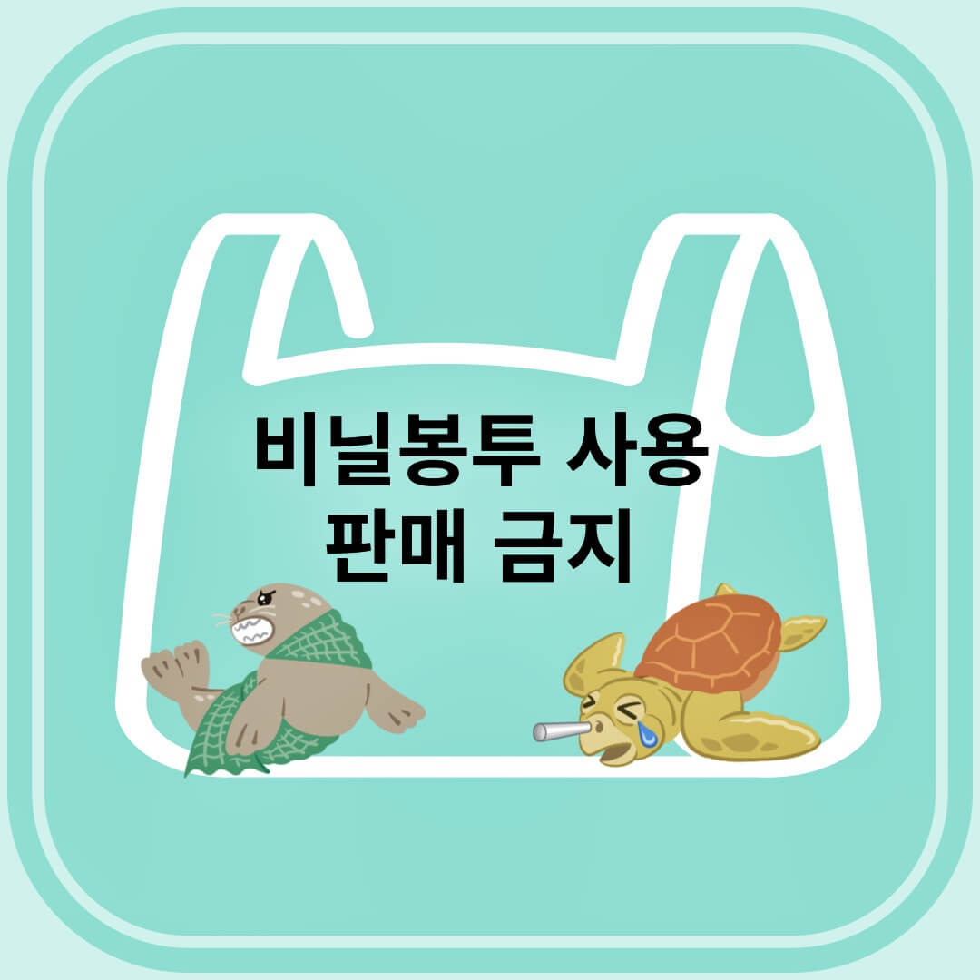 비닐봉투 사용 및 판매 금지와 이유