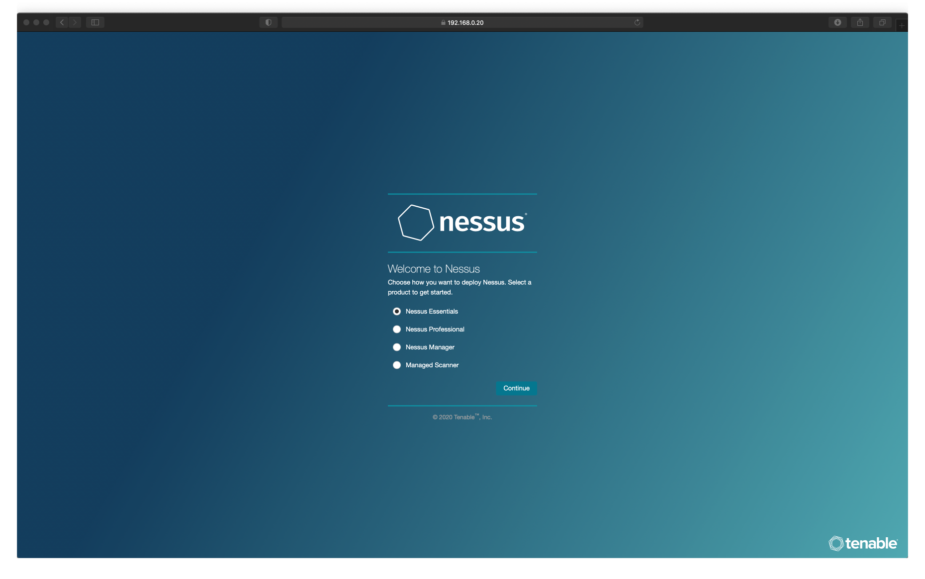 6. Nessus WebConsole 접근하기
