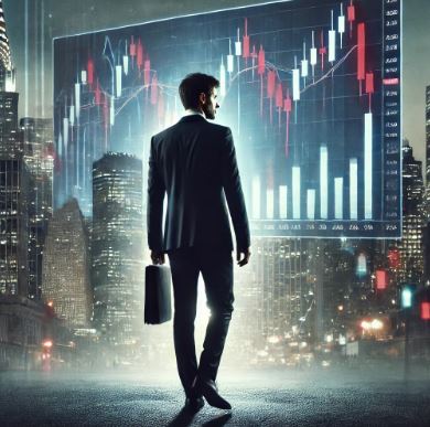 증권사 직원을 형상한 디자인