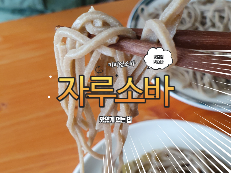  자루소바 남들과 다르게 특별하게 먹는 법