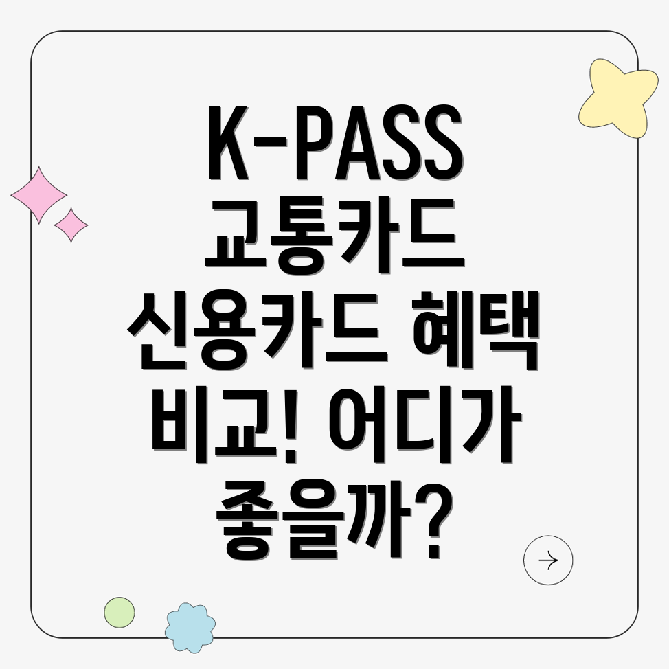 K-PASS 교통카드 신용카드 혜택