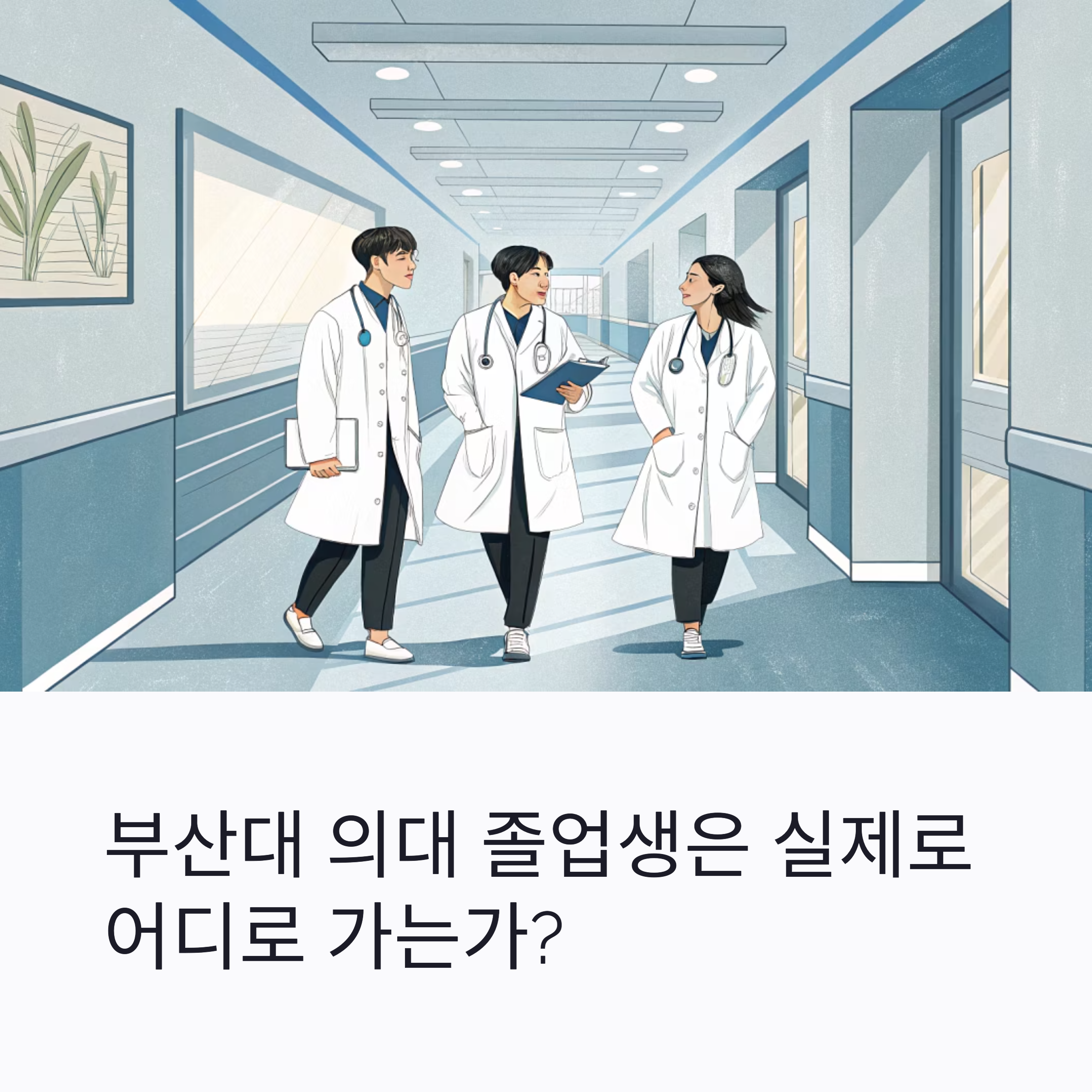 부산대 의대 졸업 후 진로 현황 분석: 임상 중심 구조와 미래 전망