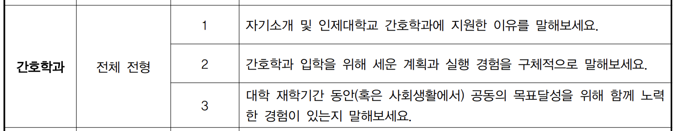 면접 예상질문