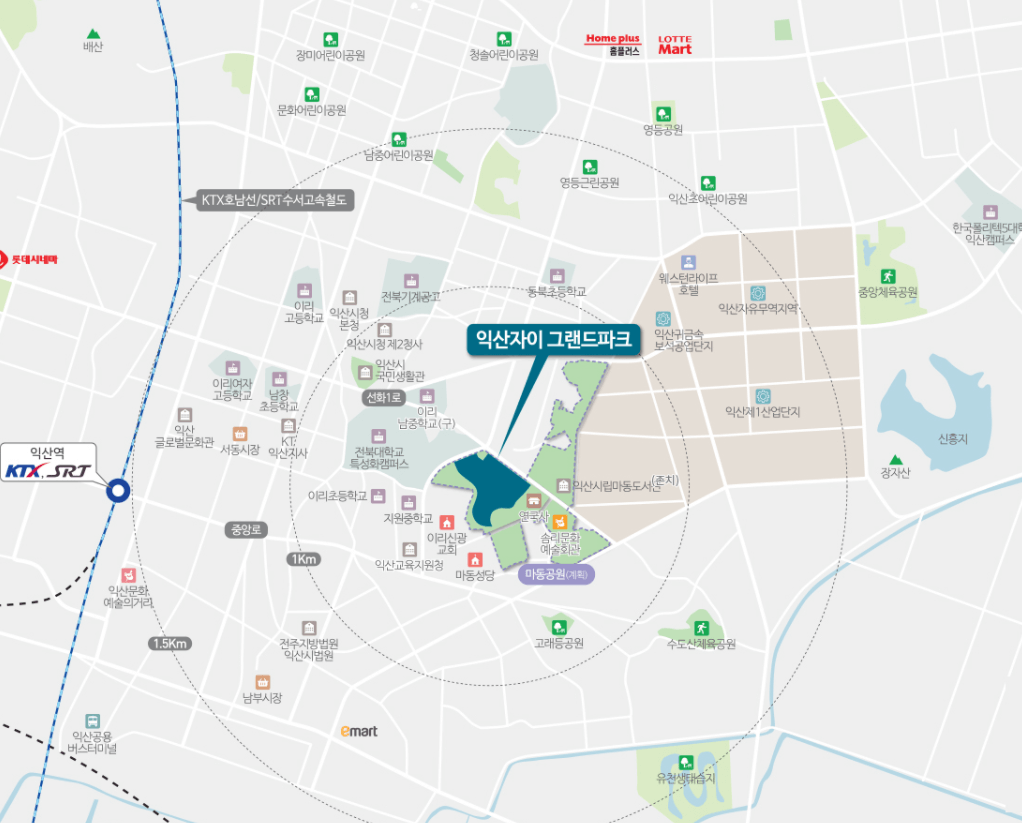 그랜드 아파트 배치도