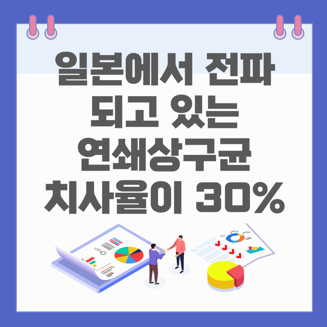 일본에서 전파되고 있다는 연쇄상구균 치사율이 30%