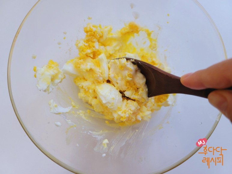 에그샌드위치 만들기 모닝빵 에그 샌드위치만들기 계란 샌드위치 4