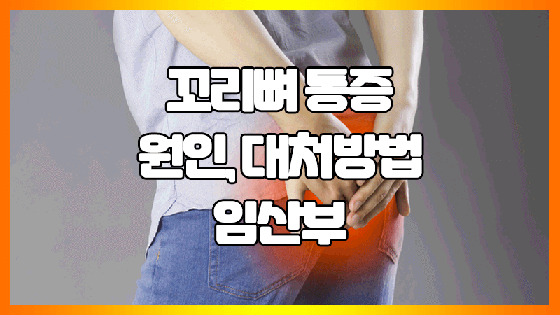  꼬리뼈가 아픈이유 : 디스크, 임산부