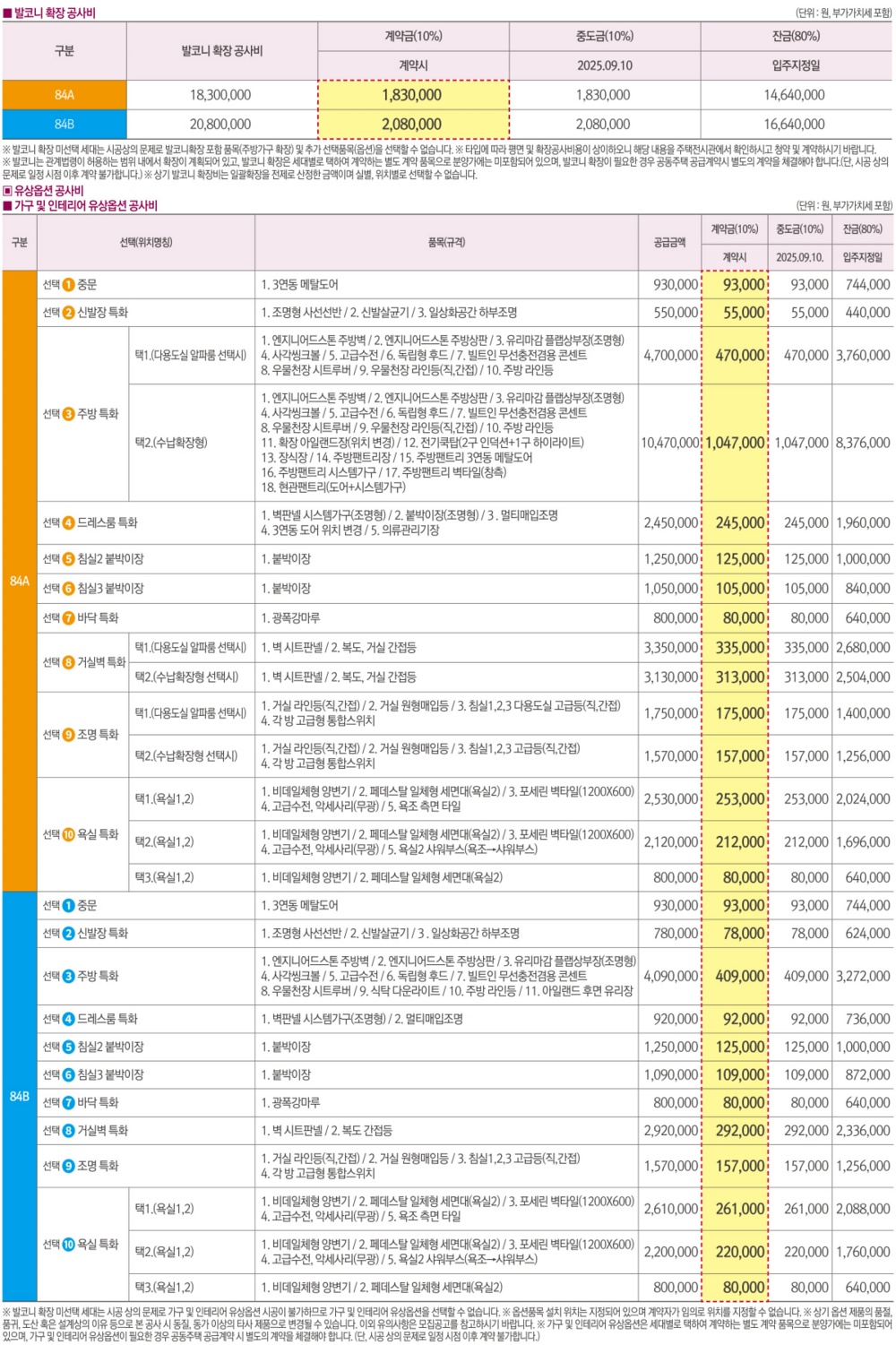 원주역-중흥S클래스-옵션표