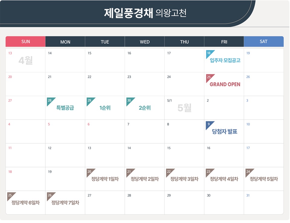 제일풍경채-의왕고천-분양일정