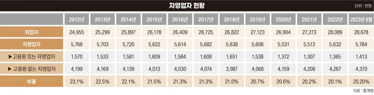 자영업자 현황