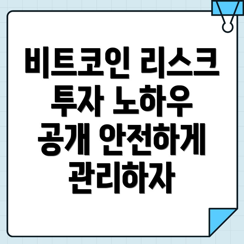 비트코인 투자 리스크