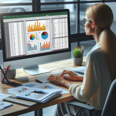 다양한 그래프를 분석하는 작업 환경, 데이터 시각화.