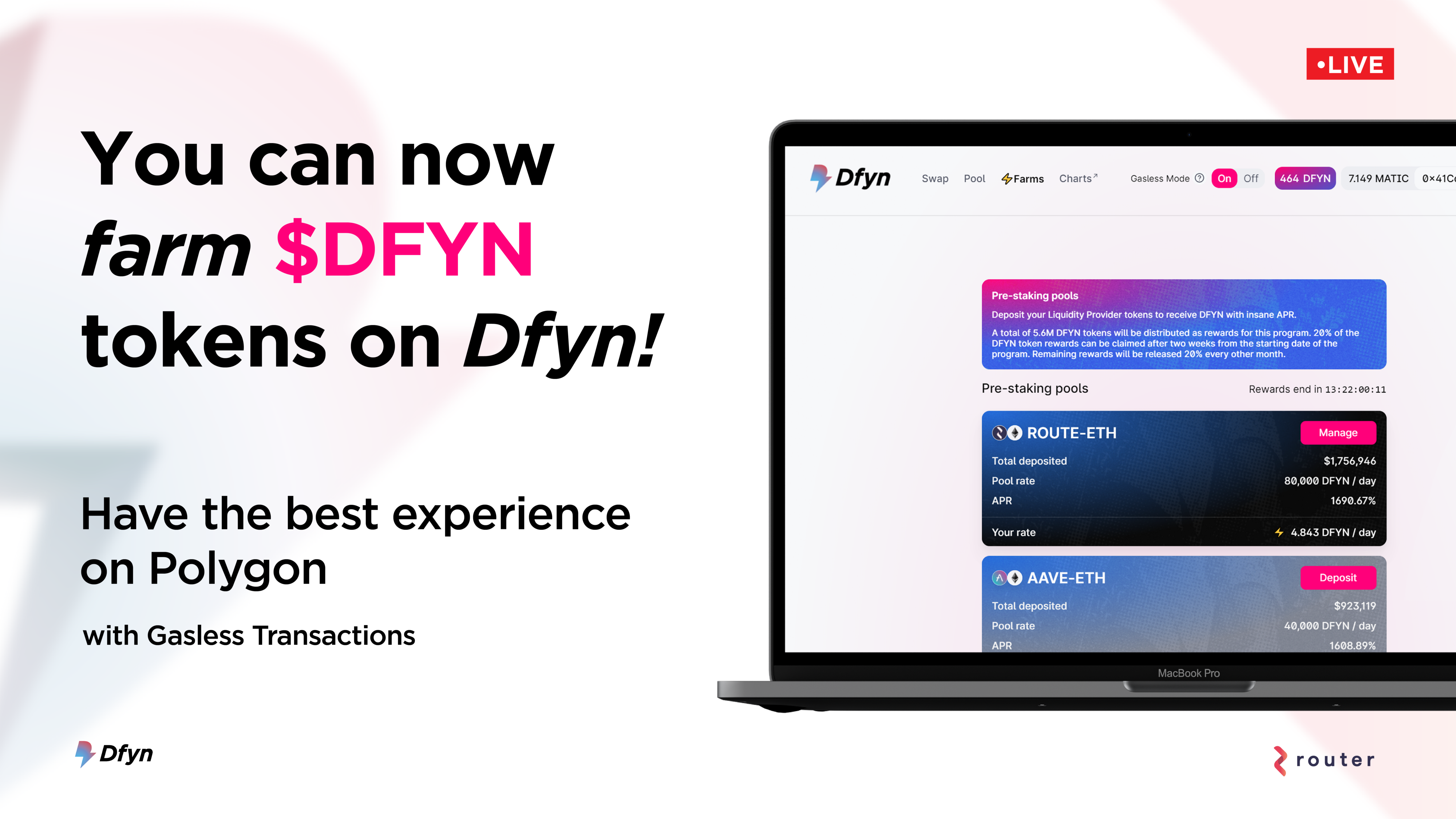  [Dfyn] Dfyn 거래소에서 DFYN 토큰 파밍하는 방법