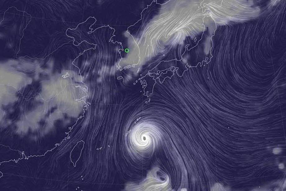 Path of Typhoon Hinnamno