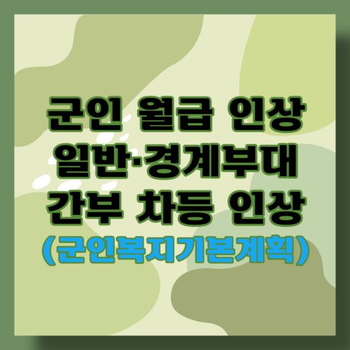 군인월급