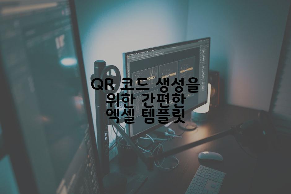 QR 코드 생성을 위한 간편한 엑셀 템플릿