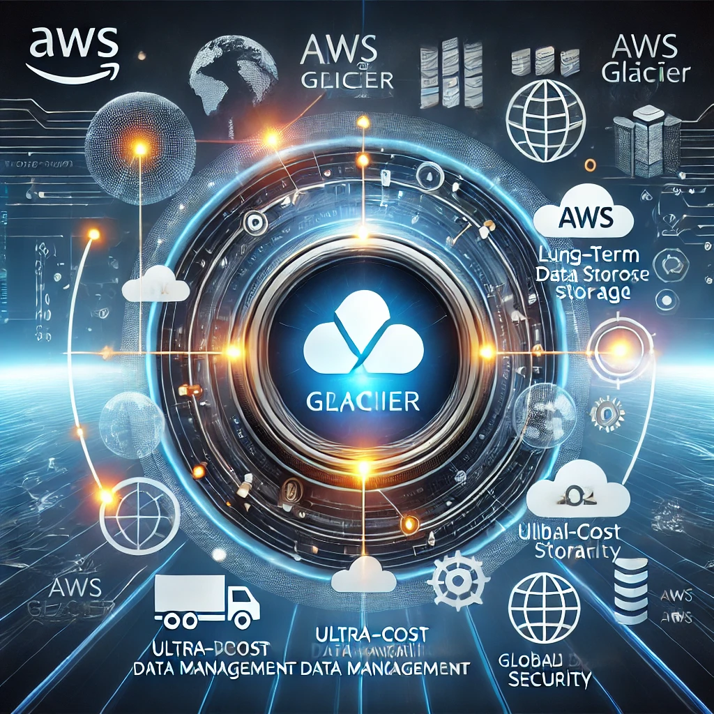 AWS Glacier의 데이터 보관 및 복원 다이어그램