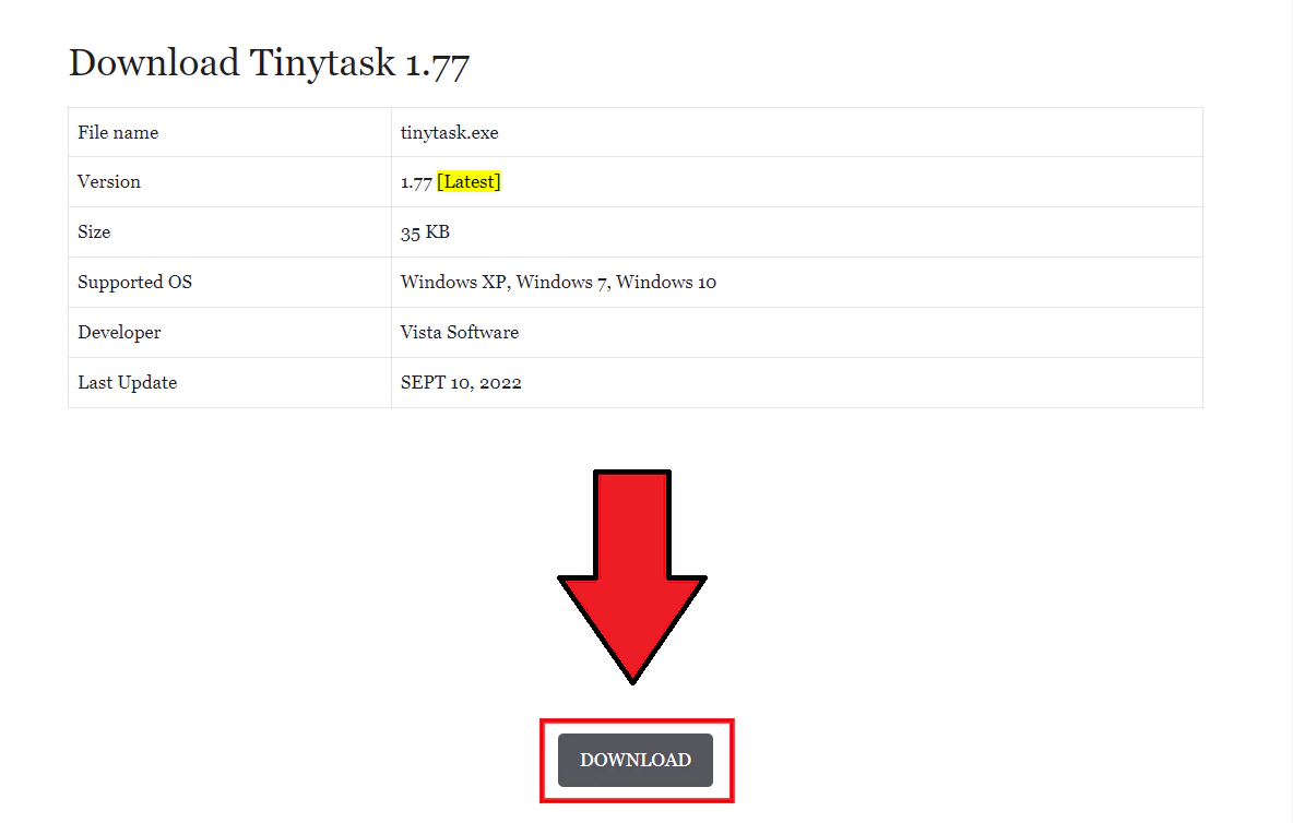 매크로 프로그램 Tinytask 다운로드