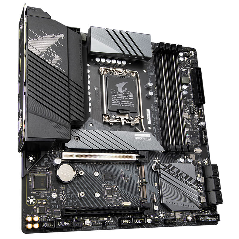 GIGABYTE-Z690M-AORUS-ELITE-AX-DDR4-제품사진