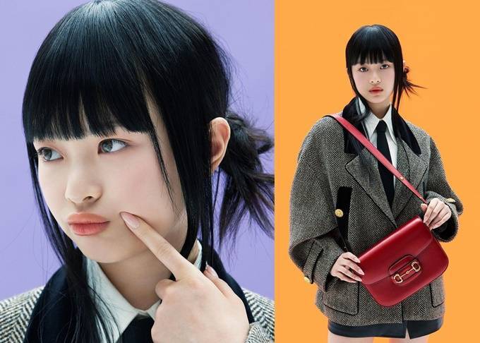  뉴진스 하니, 예쁜데 예쁜척? 헤링본 재킷으로 뽐낸 러블리 스쿨걸룩