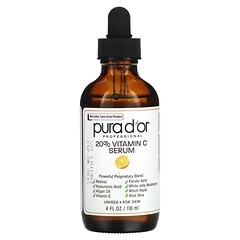  베스트셀러 Pura D'or, 프로페셔널, 20% 비타민C 세럼, 118ml(4fl oz)