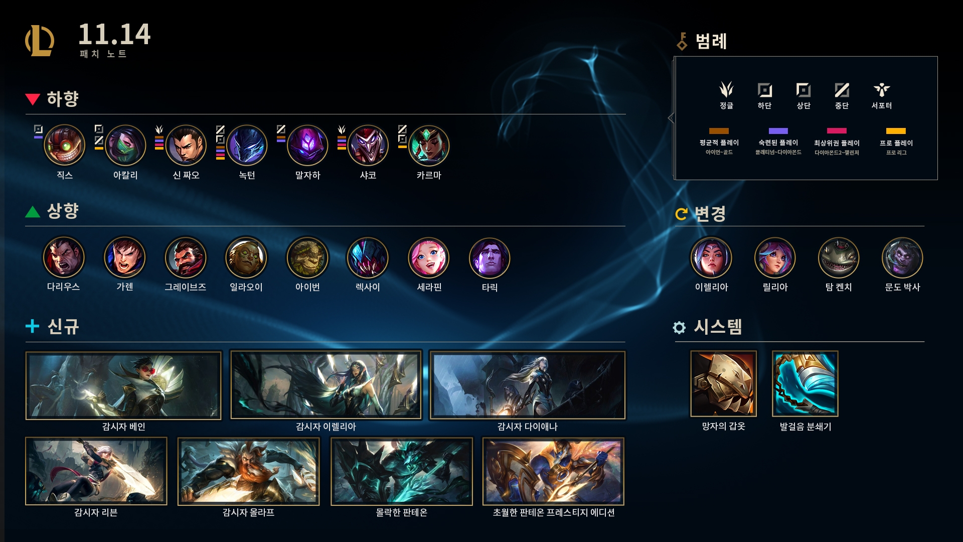  롤 11.14 패치 노트