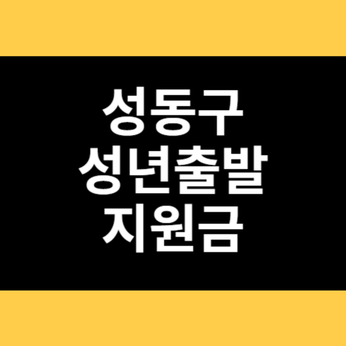 성동구 성년출발지원금 썸네일