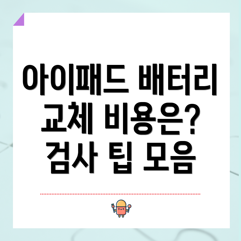 아이패드 배터리 검사