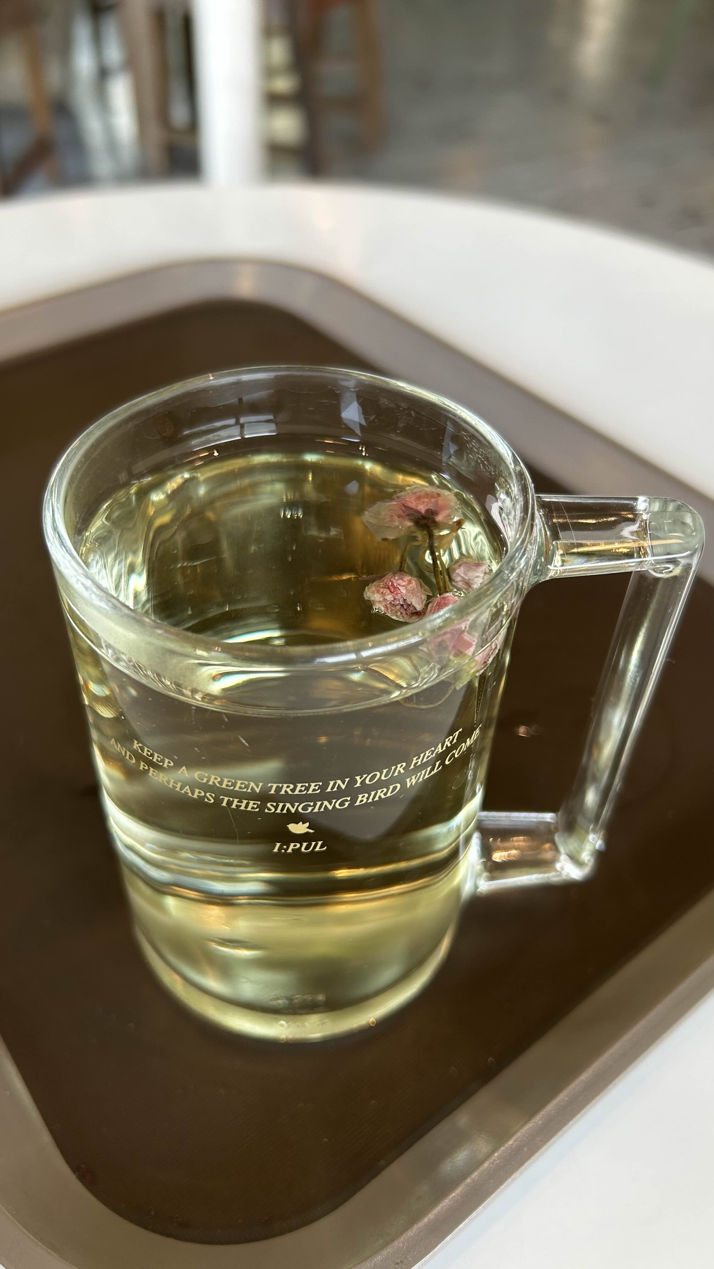 Cherry blossom and marigold tea