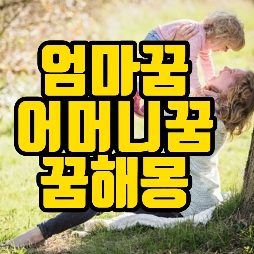  [꿈해몽] 엄마가 죽는꿈,돌아가신 어머니꿈,  엄마를 죽이는꿈 관련 꿈풀이