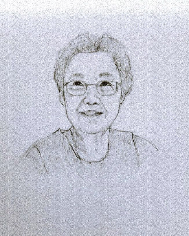  엄마 얼굴 스케치 - 세월아 제발 비켜가주렴...