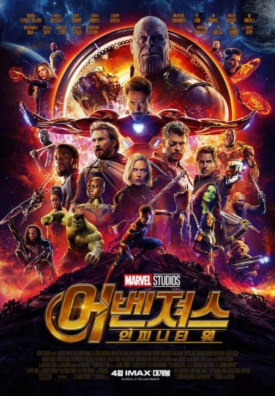 어벤져스 인피니티워 관련 포스터, 사진